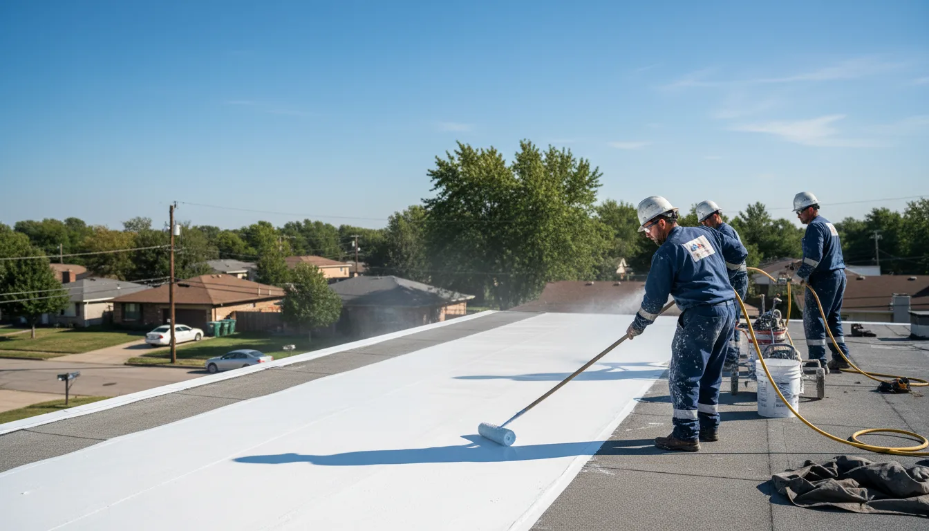 Commercial roof coating in Gridley, KS near me